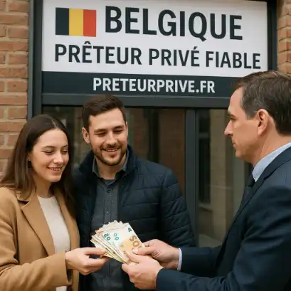 Illustration d'un échange entre un emprunteur et un conseiller autour de documents de prêt
