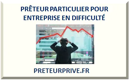 PRÊTEUR PARTICULIER POUR ENTREPRISE EN DIFFICULTÉ 2025