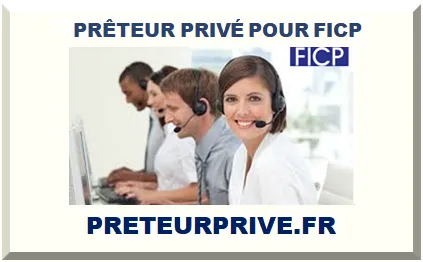 PRÊTEUR PRIVÉ POUR FICP 2025